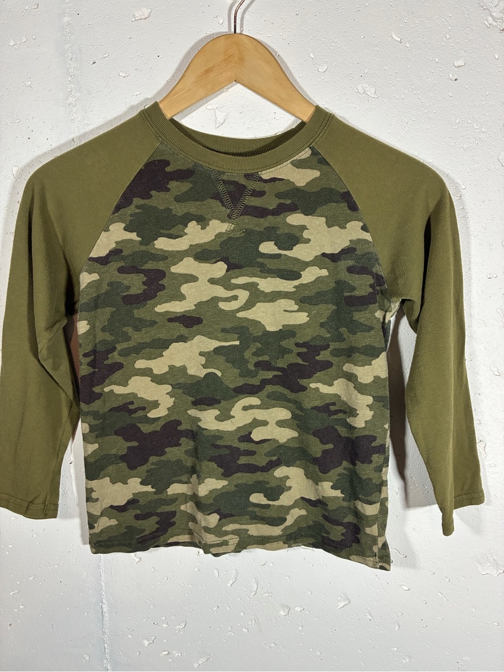 3/$10 Garanimals Camo Raglan Tee